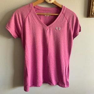 5/$15!! Under Armor purple v neck t shirt
